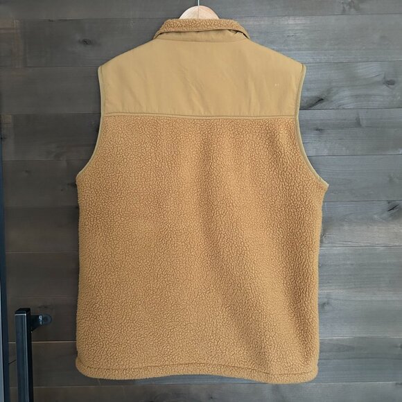 TOPO DESIGNS Subalpine Fleece Khaki Brown Vest ~ Size Large - Picture 4 of 6
